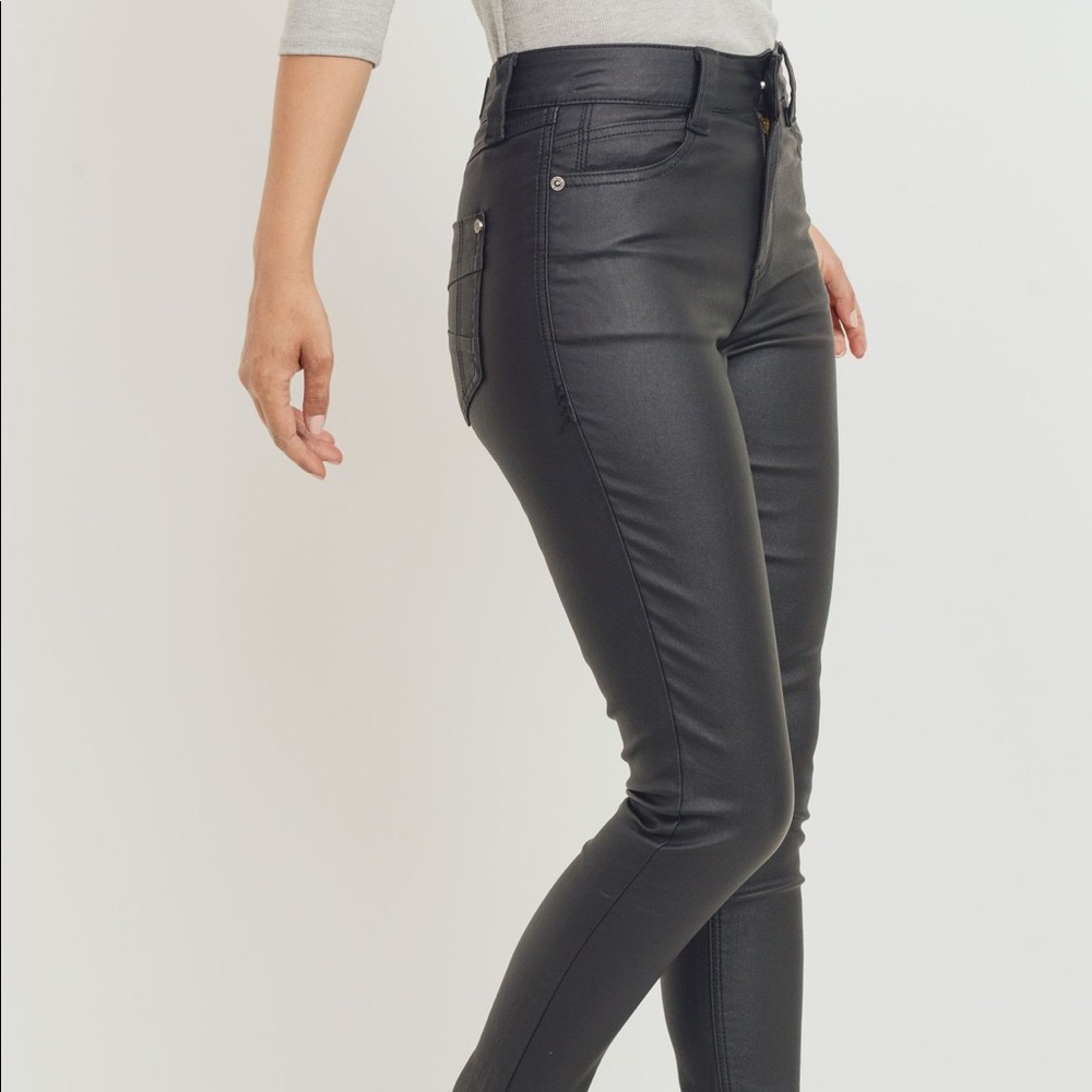 NWT Sarina Skinny Coat Black Denim Pants - Picture 5 of 15